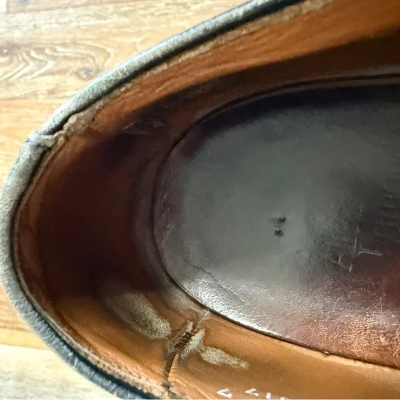 Classic Allen Edmonds Black Leather Cap-Toe Oxford Dress Shoes Men’s Size 11.5 - Picture 11 of 11